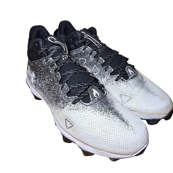 Under Armour Mens Spotlight Fran Rm 2.0 Wd Football Cleats Black White Size 10 - Picture 2 of 8